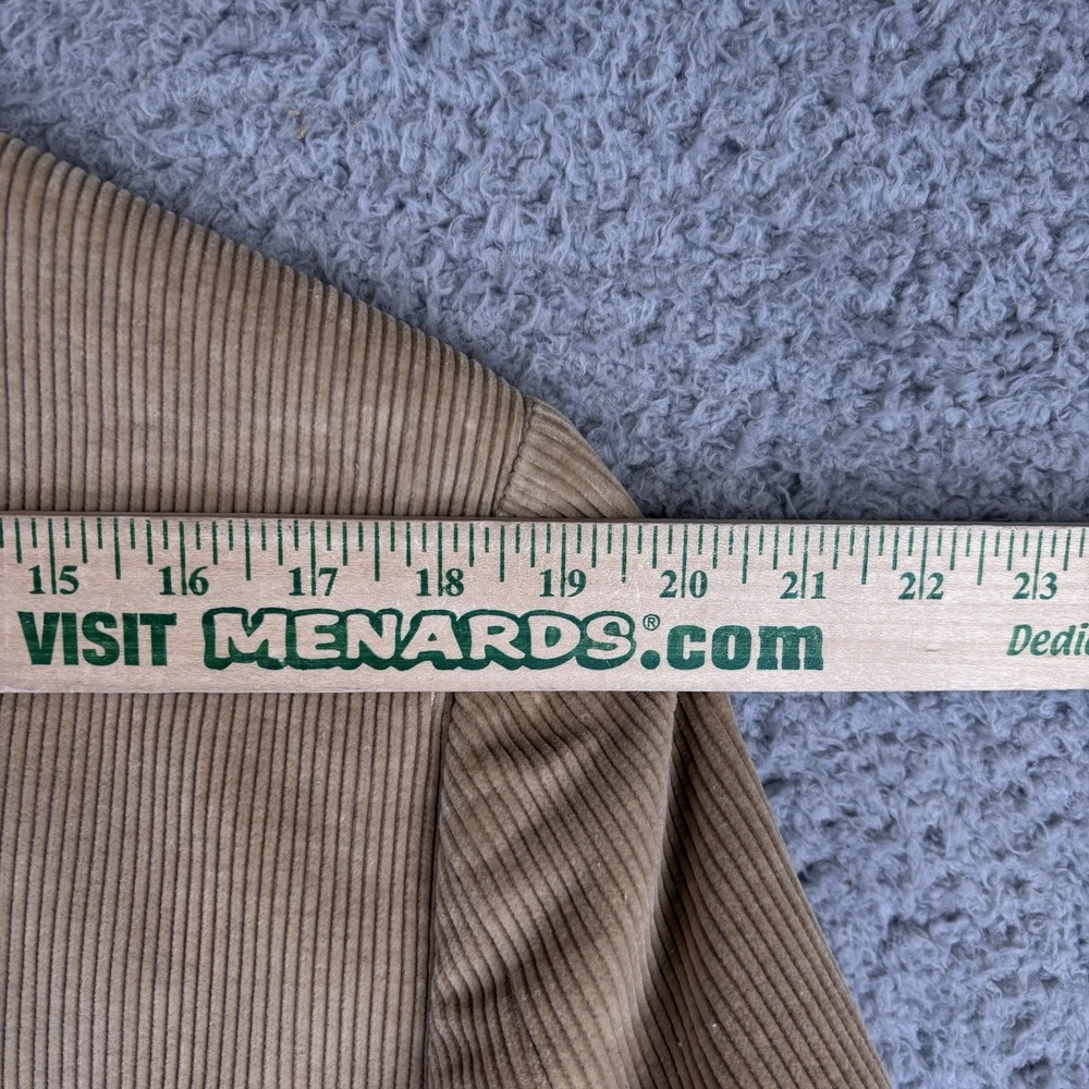 Vintage Christian Dior‎ Corduroy Sport Coat Mens 42L Tan Jacket Leather Button - Picture 16 of 16